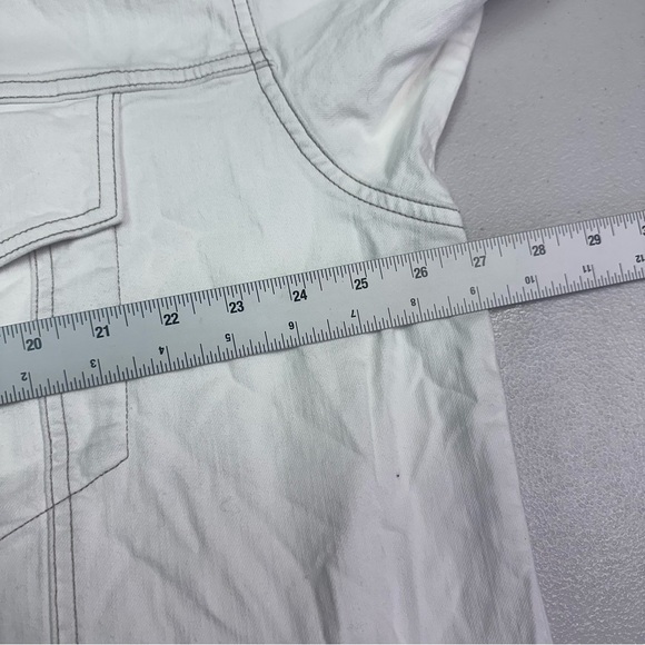 Eileen Fisher Women’s White Denim Jacket Size 2X - Picture 8 of 10